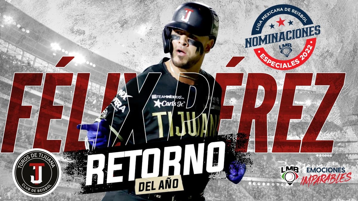 Félix Pérez es electo el Retorno del Año 2022 de la LMB
