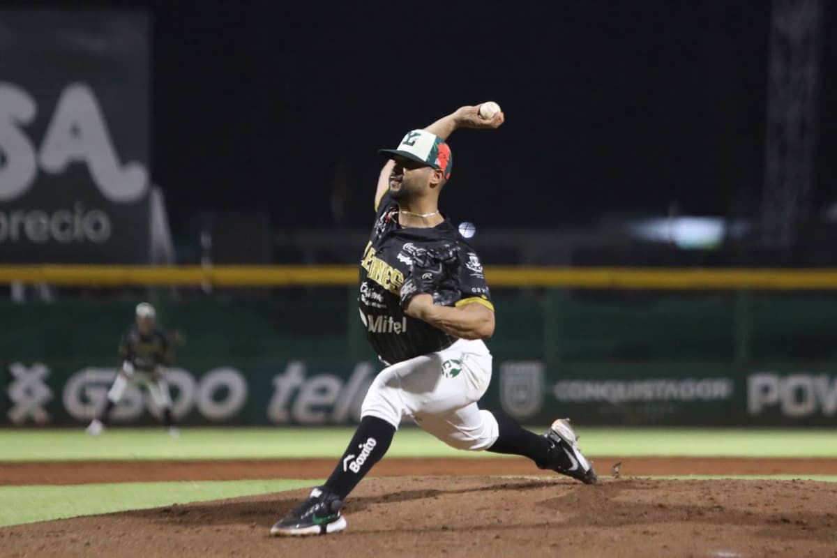 Home run de Motter y brillante labor de Leyva, guían triunfo y serie de Leones