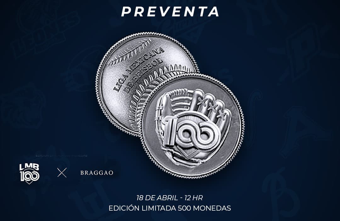 Preventa de la Moneda Conmemorativa del Centenario de la Liga Mexicana de Beisbol
