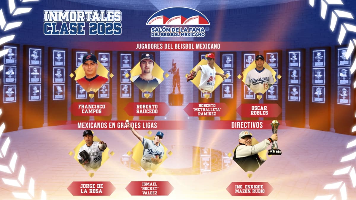 ¡Lista la Clase 2025 del Salón de la Fama del Beisbol Mexicano!