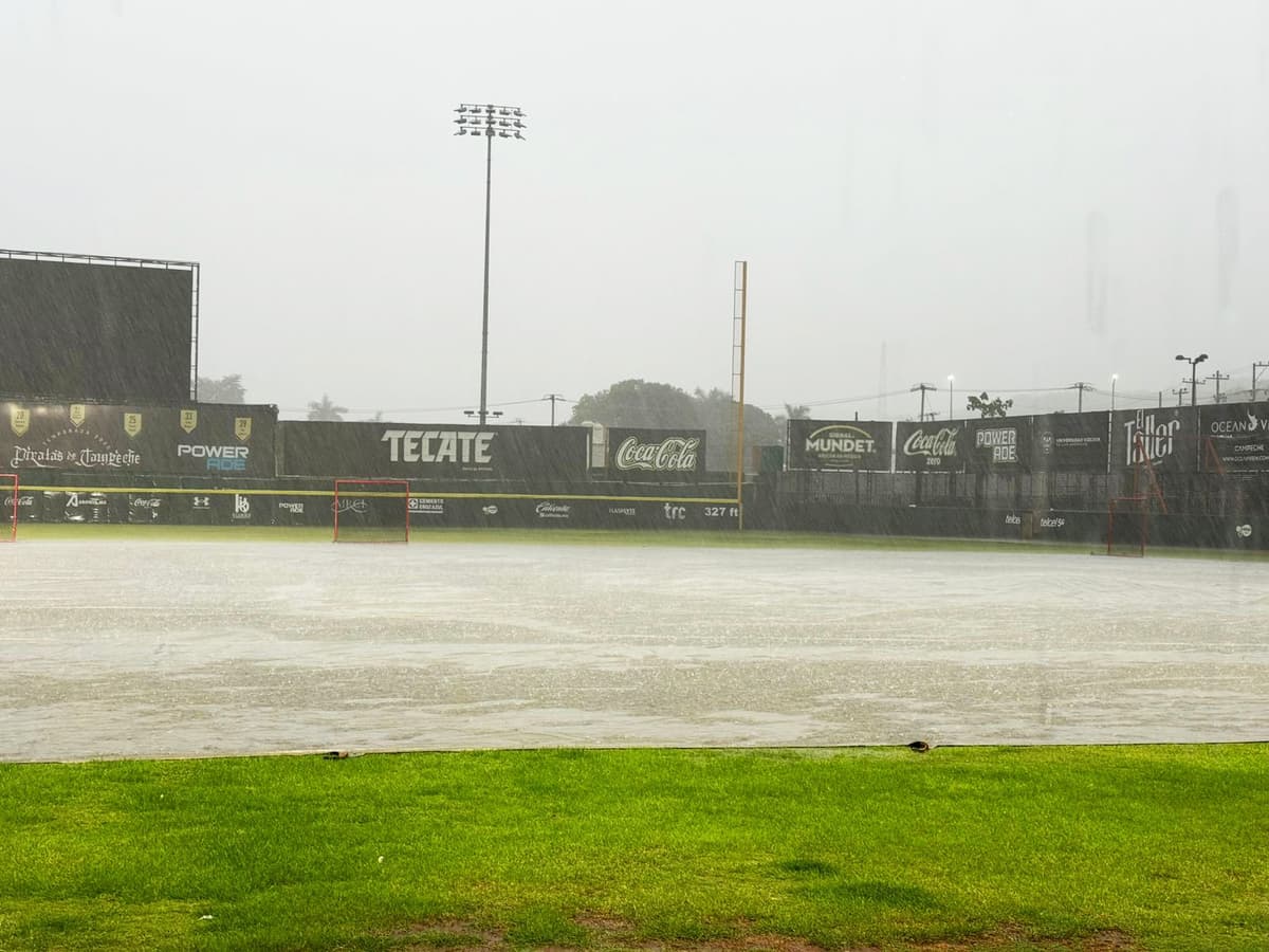 Juego pospuesto por lluvia en Campeche