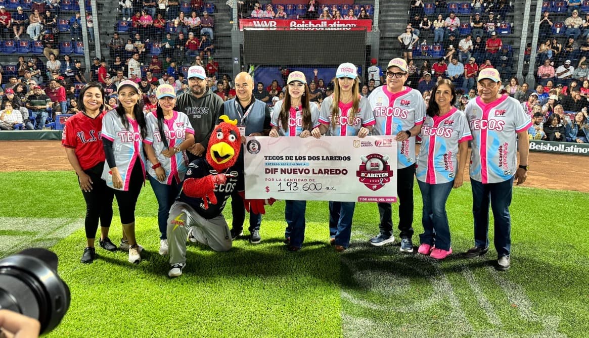 Cumplen Tecos y comunidad de Nuevo Laredo en juego a beneficio del Sistema DIF