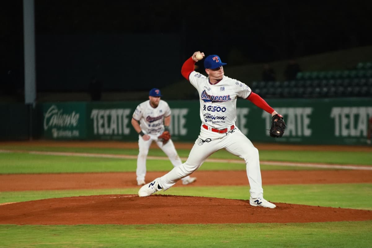 Jeremy Rhoades brilló en la loma para nuevo triunfo Olmeca ante Leones