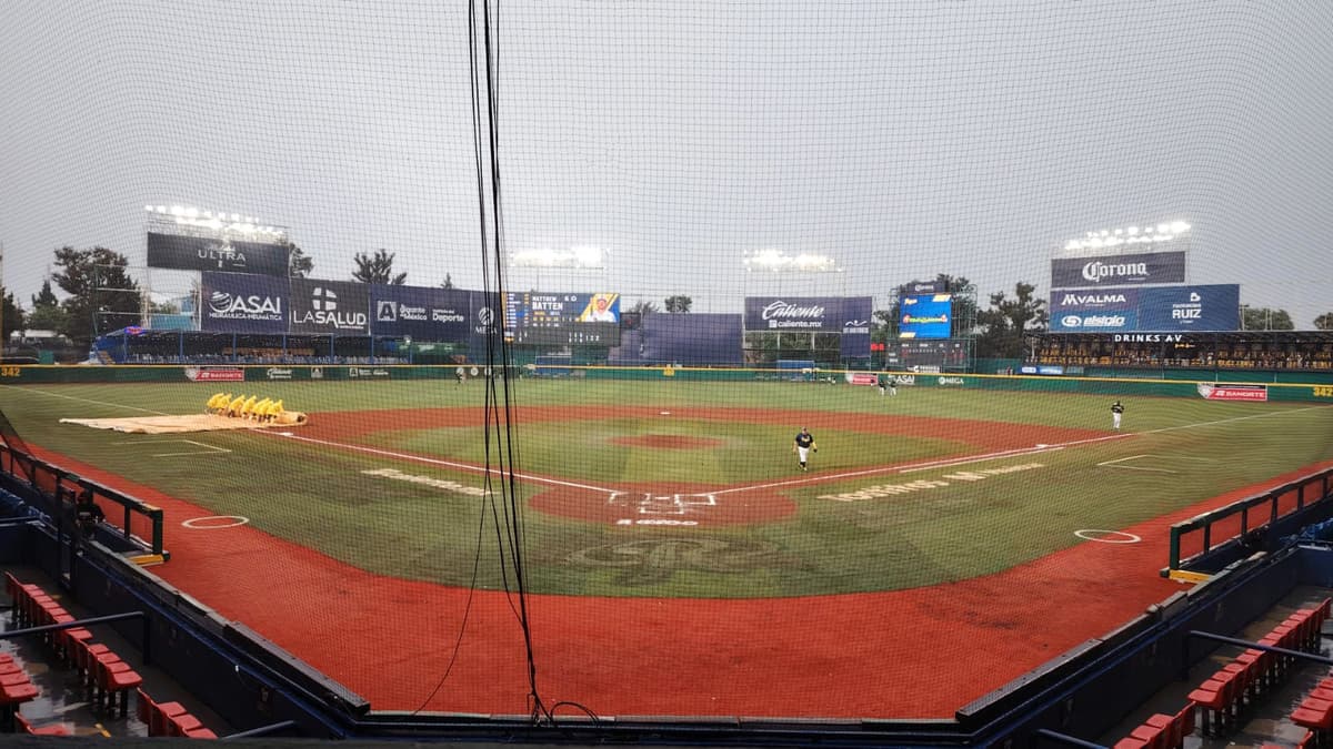 Juegos cancelados por lluvia entre Toros y Rieleros en Aguascalientes