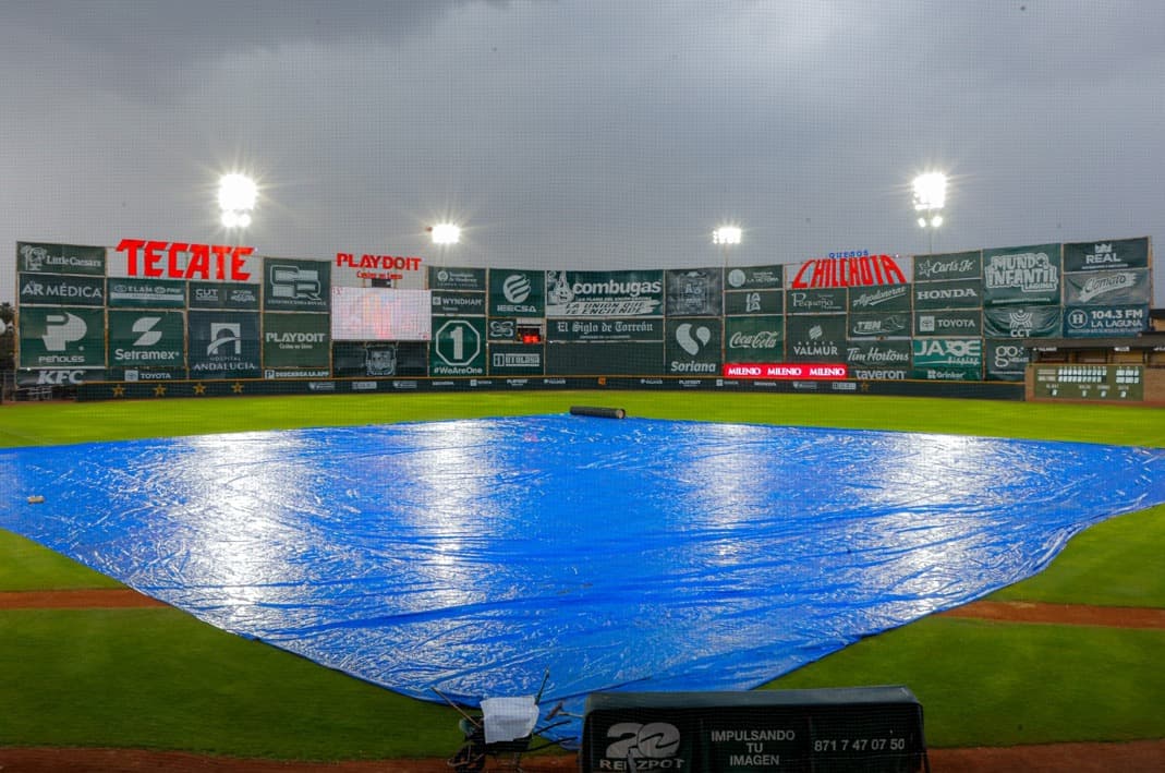 Pospuesto por lluvia el juego en Torreón; doble cartelera para el jueves entre Saltillo y Laguna