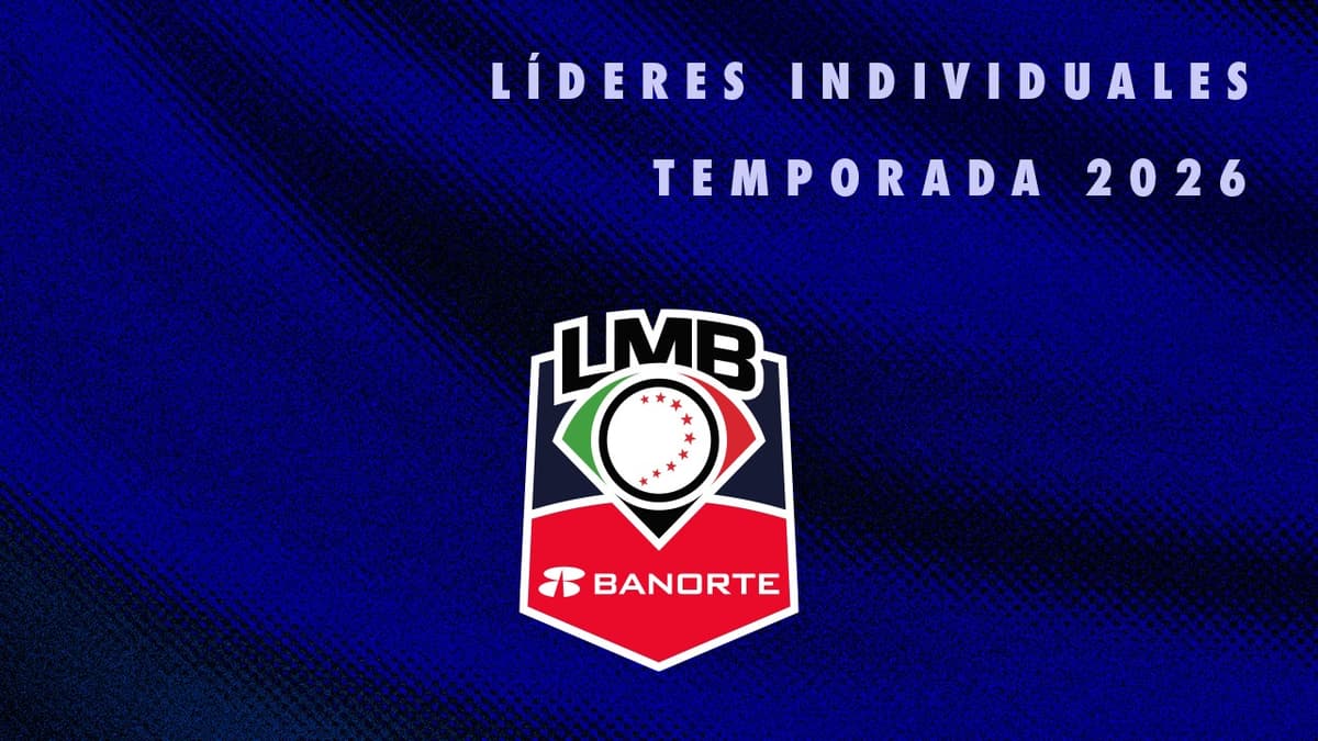 Campeones de las principales categorías de bateo y pitcheo en la LMB Banorte 2026