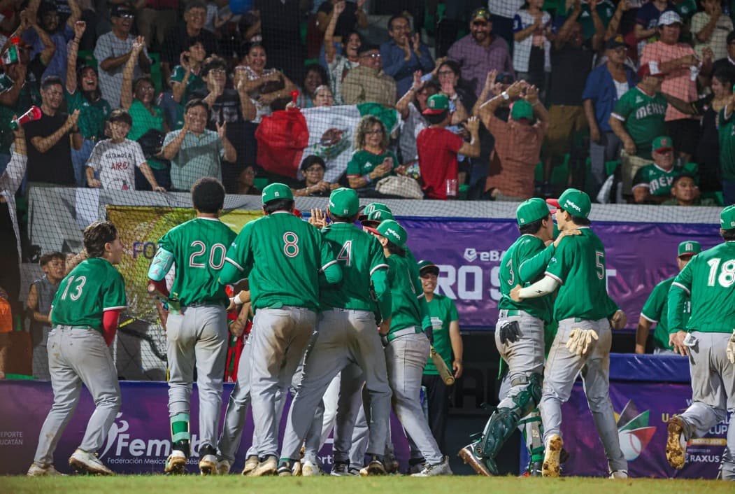 ¡Espectacular regreso de México para vencer en extra innings a Estados Unidos en la Copa Mundial U-15!