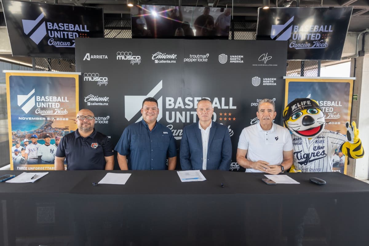 El Baseball United Cancún Week será una gran fiesta en el hogar de los Tigres